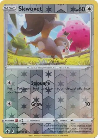 Skwovet 127/198 (SWSH06: Chilling Reign)  - Reverse Holofoil | Good Games Adelaide SA