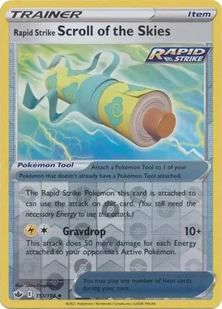 Rapid Strike Scroll of the Skies 151/198 (SWSH06: Chilling Reign)  - Reverse Holofoil | Good Games Adelaide SA