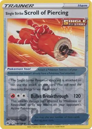 Single Strike Scroll of Piercing 154/198 (SWSH06: Chilling Reign)  - Reverse Holofoil | Good Games Adelaide SA