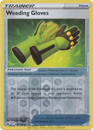 Weeding Gloves 155/198 (SWSH06: Chilling Reign)  - Reverse Holofoil | Good Games Adelaide SA