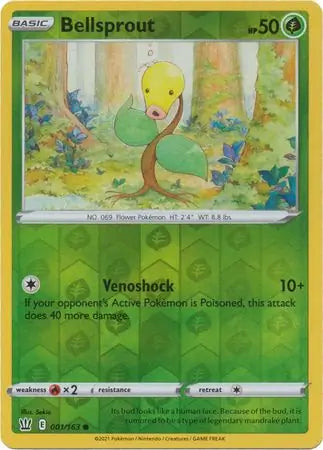Bellsprout 001/163 (SWSH05: Battle Styles)  - Reverse Holofoil | Good Games Adelaide SA
