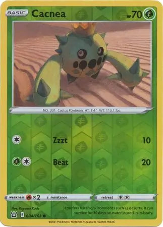 Cacnea 004/163 (SWSH05: Battle Styles)  - Reverse Holofoil | Good Games Adelaide SA