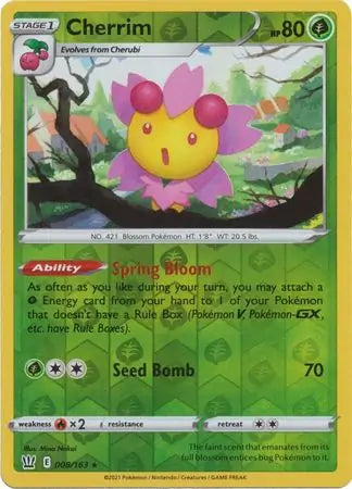 Cherrim 008/163 (SWSH05: Battle Styles)  - Reverse Holofoil | Good Games Adelaide SA