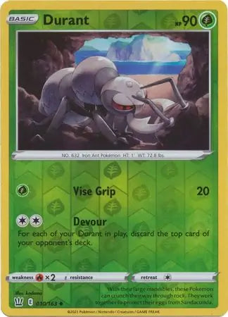 Durant 010/163 (SWSH05: Battle Styles)  - Reverse Holofoil | Good Games Adelaide SA