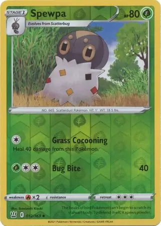 Spewpa 012/163 (SWSH05: Battle Styles)  - Reverse Holofoil | Good Games Adelaide SA
