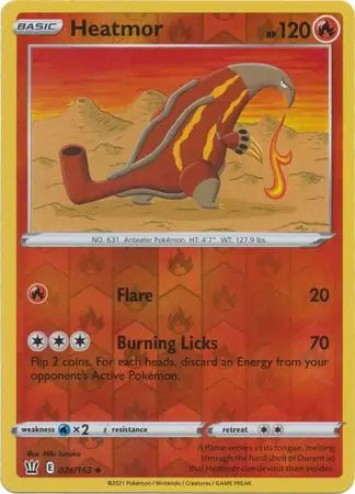 Heatmor 026/163 (SWSH05: Battle Styles)  - Reverse Holofoil | Good Games Adelaide SA