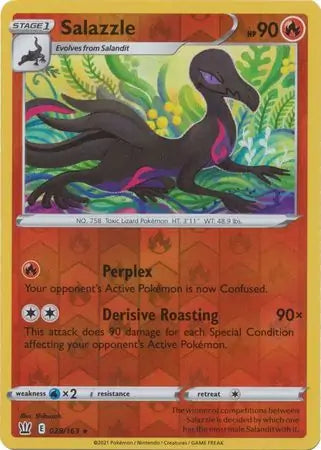 Salazzle 028/163 (SWSH05: Battle Styles)  - Reverse Holofoil | Good Games Adelaide SA