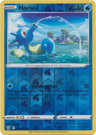 Horsea 031/163 (SWSH05: Battle Styles)  - Reverse Holofoil | Good Games Adelaide SA