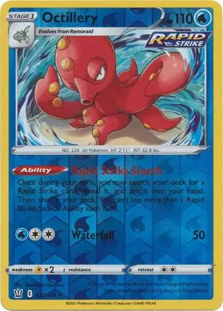 Octillery 037/163 (SWSH05: Battle Styles)  - Reverse Holofoil | Good Games Adelaide SA
