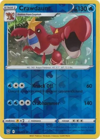 Crawdaunt 039/163 (SWSH05: Battle Styles)  - Reverse Holofoil | Good Games Adelaide SA