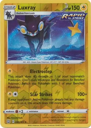 Luxray 048/163 (SWSH05: Battle Styles)  - Reverse Holofoil | Good Games Adelaide SA