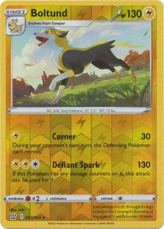 Boltund 053/163 (SWSH05: Battle Styles)  - Reverse Holofoil | Good Games Adelaide SA