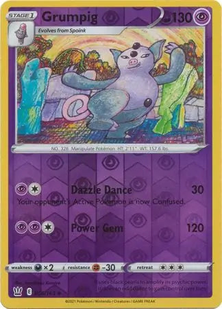 Grumpig 056/163 (SWSH05: Battle Styles)  - Reverse Holofoil | Good Games Adelaide SA