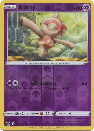 Baltoy 057/163 (SWSH05: Battle Styles)  - Reverse Holofoil | Good Games Adelaide SA