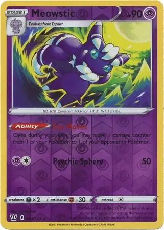 Meowstic 061/163 (SWSH05: Battle Styles)  - Reverse Holofoil | Good Games Adelaide SA