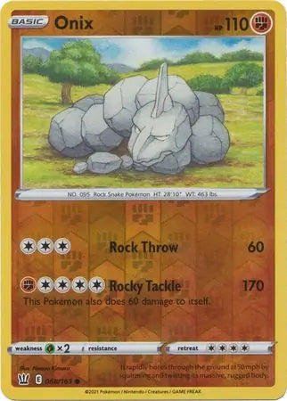 Onix 068/163 (SWSH05: Battle Styles)  - Reverse Holofoil | Good Games Adelaide SA