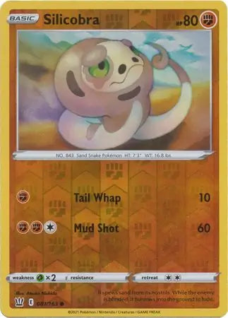 Silicobra 081/163 (SWSH05: Battle Styles)  - Reverse Holofoil | Good Games Adelaide SA