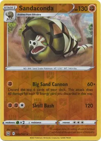 Sandaconda 082/163 (SWSH05: Battle Styles)  - Reverse Holofoil | Good Games Adelaide SA