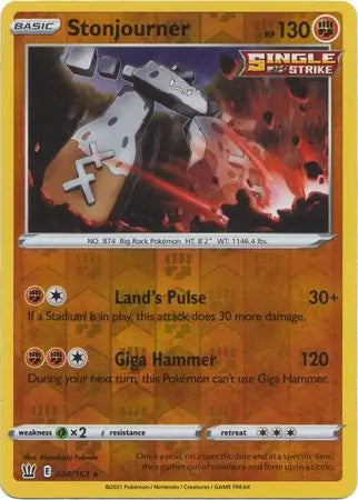 Stonjourner 084/163 (SWSH05: Battle Styles)  - Reverse Holofoil | Good Games Adelaide SA