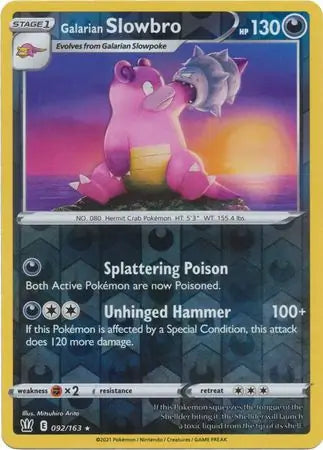 Galarian Slowbro 092/163 (SWSH05: Battle Styles)  - Reverse Holofoil | Good Games Adelaide SA