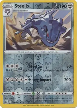 Steelix 099/163 (SWSH05: Battle Styles)  - Reverse Holofoil | Good Games Adelaide SA