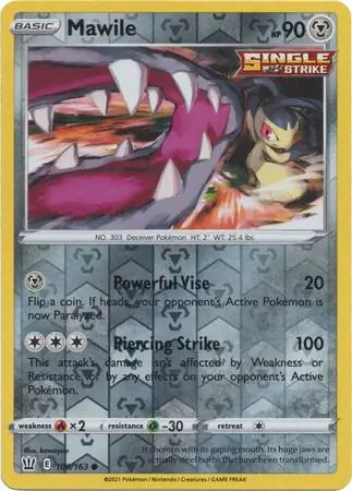Mawile 100/163 (SWSH05: Battle Styles)  - Reverse Holofoil | Good Games Adelaide SA