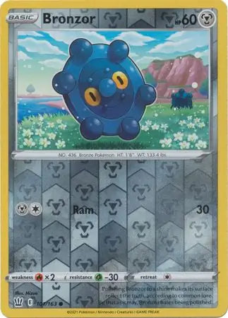 Bronzor 101/163 (SWSH05: Battle Styles)  - Reverse Holofoil | Good Games Adelaide SA