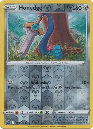 Honedge 105/163 (SWSH05: Battle Styles)  - Reverse Holofoil | Good Games Adelaide SA