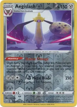 Aegislash 107/163 (SWSH05: Battle Styles)  - Reverse Holofoil | Good Games Adelaide SA