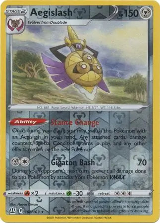 Aegislash 108/163 (SWSH05: Battle Styles)  - Reverse Holofoil | Good Games Adelaide SA