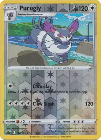 Purugly 116/163 (SWSH05: Battle Styles)  - Reverse Holofoil | Good Games Adelaide SA