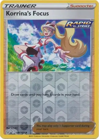 Korrina's Focus 128/163 (SWSH05: Battle Styles)  - Reverse Holofoil | Good Games Adelaide SA