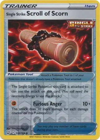 Single Strike Scroll of Scorn 133/163 (SWSH05: Battle Styles)  - Reverse Holofoil | Good Games Adelaide SA