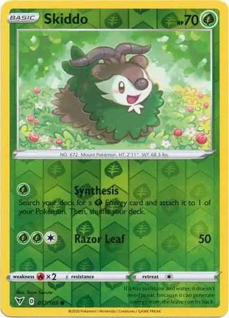 Skiddo 017/185 (SWSH04: Vivid Voltage)  - Reverse Holofoil | Good Games Adelaide SA