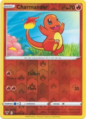 Charmander 023/185 (SWSH04: Vivid Voltage)  - Reverse Holofoil | Good Games Adelaide SA