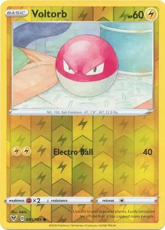 Voltorb 045/185 (SWSH04: Vivid Voltage)  - Reverse Holofoil | Good Games Adelaide SA