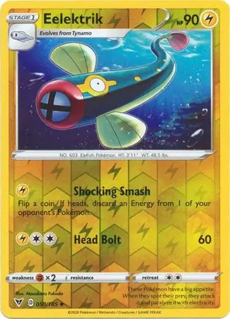 Eelektrik 058/185 (SWSH04: Vivid Voltage)  - Reverse Holofoil | Good Games Adelaide SA