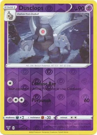 Dusclops 070/185 (SWSH04: Vivid Voltage)  - Reverse Holofoil | Good Games Adelaide SA