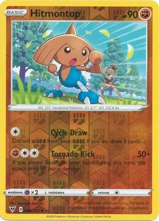 Hitmontop 088/185 (SWSH04: Vivid Voltage)  - Reverse Holofoil | Good Games Adelaide SA