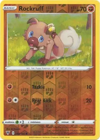 Rockruff 094/185 (SWSH04: Vivid Voltage)  - Reverse Holofoil | Good Games Adelaide SA