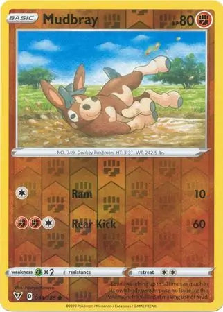 Mudbray 096/185 (SWSH04: Vivid Voltage)  - Reverse Holofoil | Good Games Adelaide SA