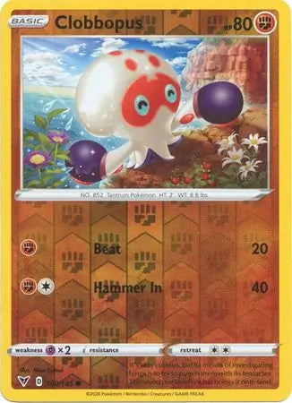 Clobbopus 100/185 (SWSH04: Vivid Voltage)  - Reverse Holofoil | Good Games Adelaide SA