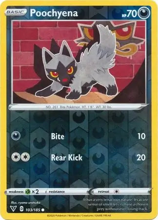 Poochyena 103/185 (SWSH04: Vivid Voltage)  - Reverse Holofoil | Good Games Adelaide SA