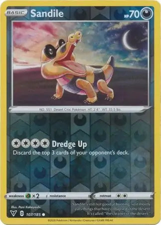 Sandile 107/185 (SWSH04: Vivid Voltage)  - Reverse Holofoil | Good Games Adelaide SA