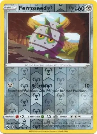 Ferroseed 123/185 (SWSH04: Vivid Voltage)  - Reverse Holofoil | Good Games Adelaide SA