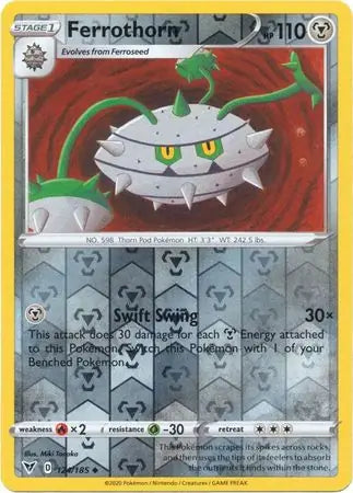 Ferrothorn 124/185 (SWSH04: Vivid Voltage)  - Reverse Holofoil | Good Games Adelaide SA