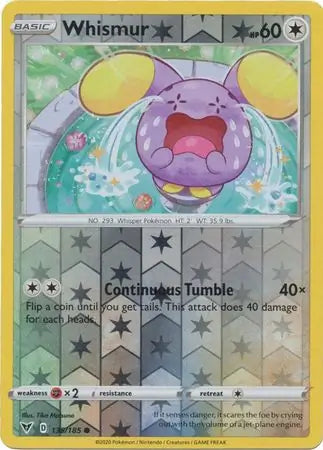 Whismur 135/185 (SWSH04: Vivid Voltage)  - Reverse Holofoil | Good Games Adelaide SA
