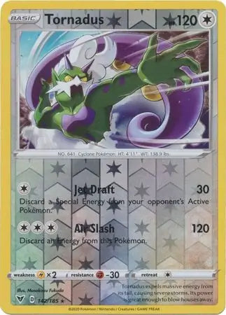 Tornadus 142/185 (SWSH04: Vivid Voltage)  - Reverse Holofoil | Good Games Adelaide SA