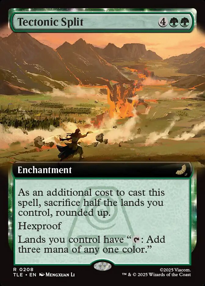 Tectonic Split Extended Art 208/0 (Avatar: The Last Airbender: Eternal-Legal)  - Extended Art Foil | Good Games Adelaide SA