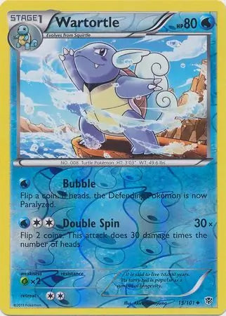 Wartortle 15/101 (Plasma Blast)  - Reverse Holofoil | Good Games Adelaide SA